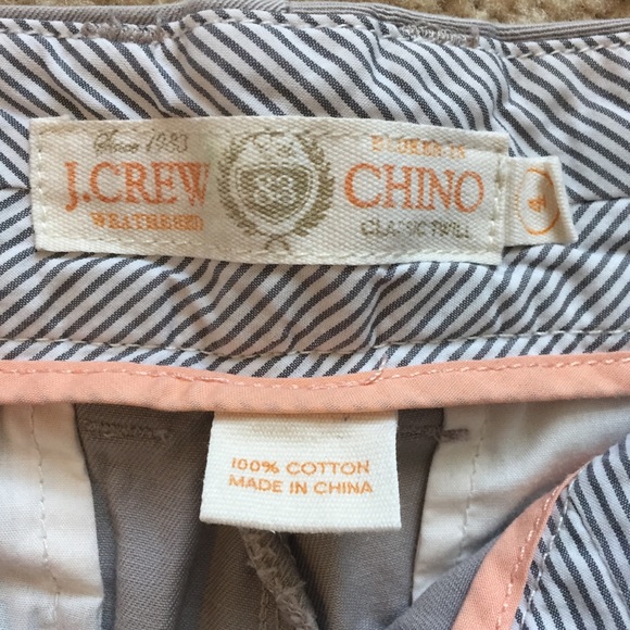 J. Crew | Broken-In Chino Shorts | Gray - Picture 3 of 3